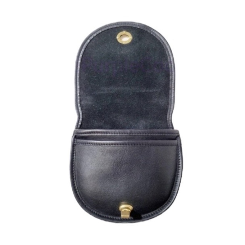 Vintage Coach Mini Bag in BLACK with brass hardware - Picture 9 of 10